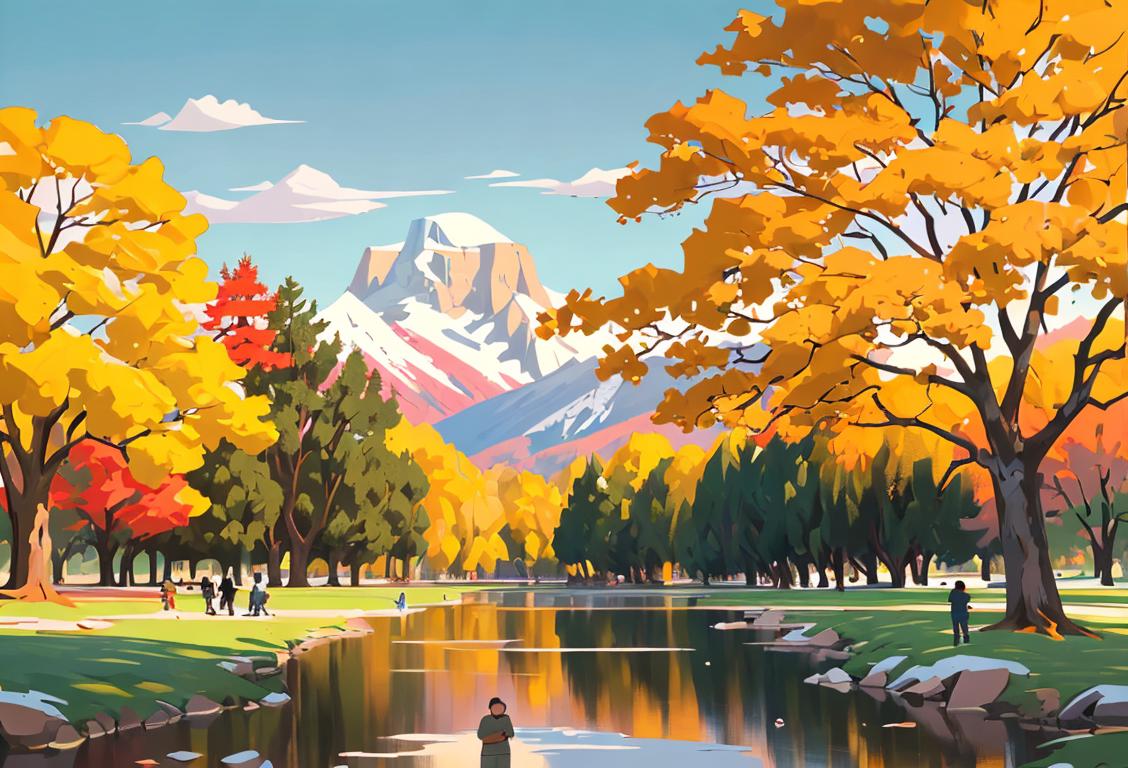 Visitors exploring a national park on MLK Day, wearing outdoor gear, surrounded by breathtaking natural landscapes, capturing the spirit of unity and appreciation for the beauty of America's parks..