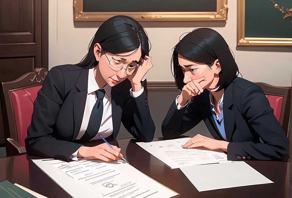 Succinct image prompt of people in a government setting, one person whispering to another, while papers with the initials TPPA are discreetly passed..
