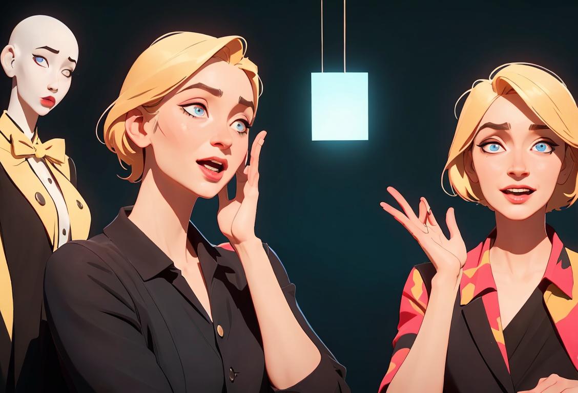 Joyful group of people using sign language, diverse fashion and backgrounds, showcasing the beauty of silent conversations..