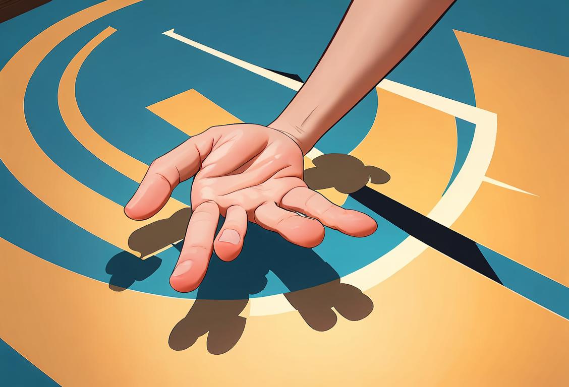 Kind and caring person with open arms, ready to help, surrounded by symbols of crisis prevention and support..