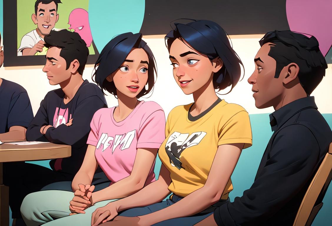 A diverse group of people engaging in positive conversations about relationships, wearing casual, comfortable clothing, in a supportive community setting..