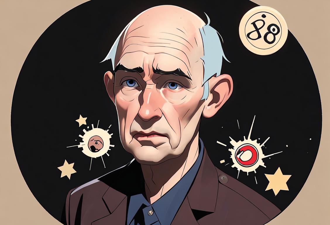 An individual wearing a button with the word 'Politics' crossed out, surrounded by symbols of different career paths and hobbies, representing the impact of politics on daily life..