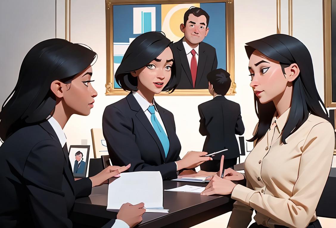 A diverse group of employees in various professional attire, engaging in a friendly conversation and showcasing different styles and scenes that represent their work environment..