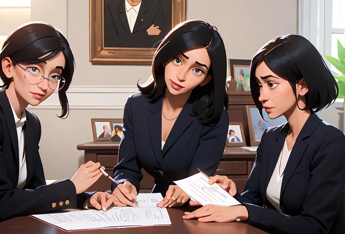 A diverse group of social workers, dressed in professional attire, providing support and care to individuals and families in different settings..