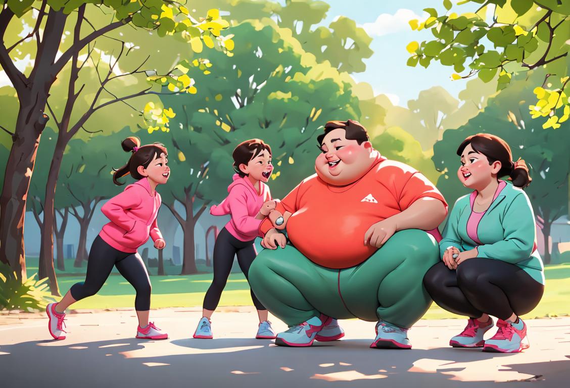 Happy family enjoying outdoor activities together, wearing comfortable and stylish activewear, surrounded by nature and engaging in physical activities..