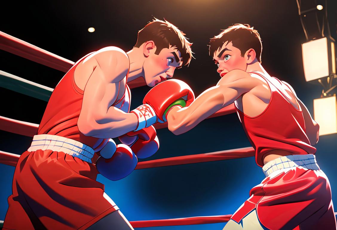 Colorful lottery balls in a festive boxing day setting with people celebrating and wearing holiday-themed attire..