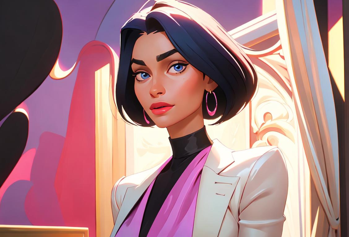 A person enjoying silky smooth skin while wearing fashionable clothes in a stylish and vibrant setting.