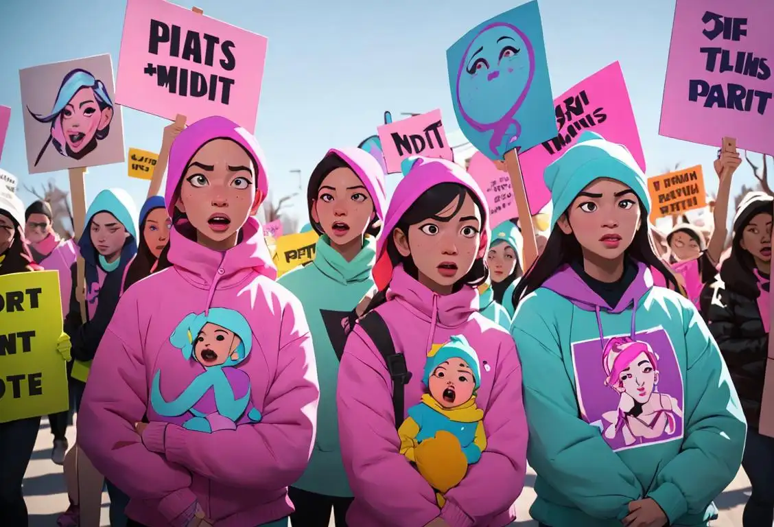 A diverse group of individuals peacefully marching with signs, wearing colorful clothing representing unity and determination for National Protest Planned Parenthood Day..