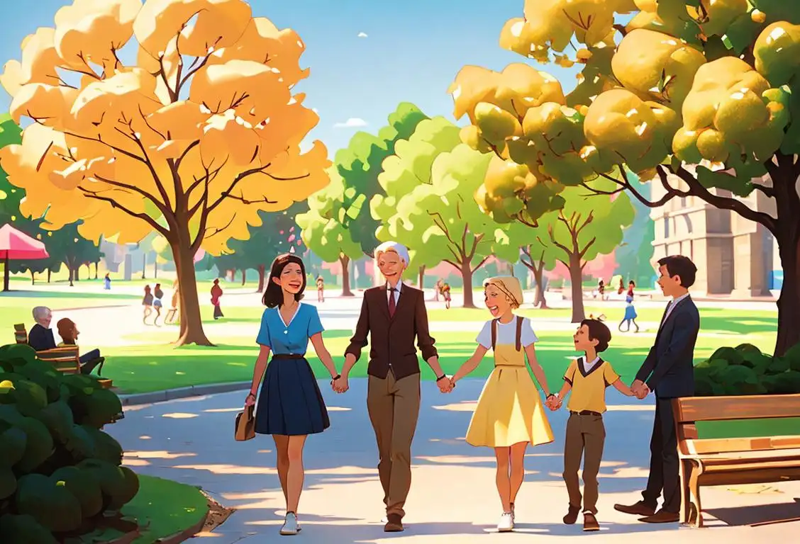 A group of diverse people, happily holding hands and enjoying gluten-free baked goods, showcasing different styles, ages, and backgrounds in a park setting..