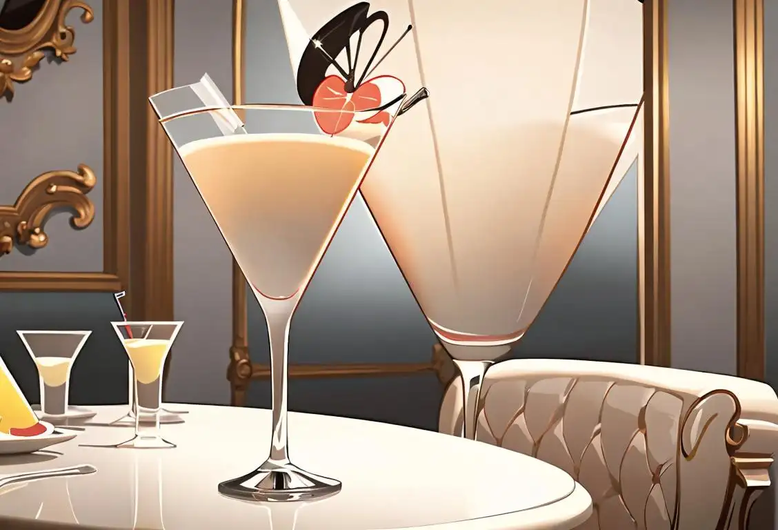 A classy, well-dressed person confidently holding a martini glass, surrounded by an upscale lounge setting with a hint of elegance and sophistication..