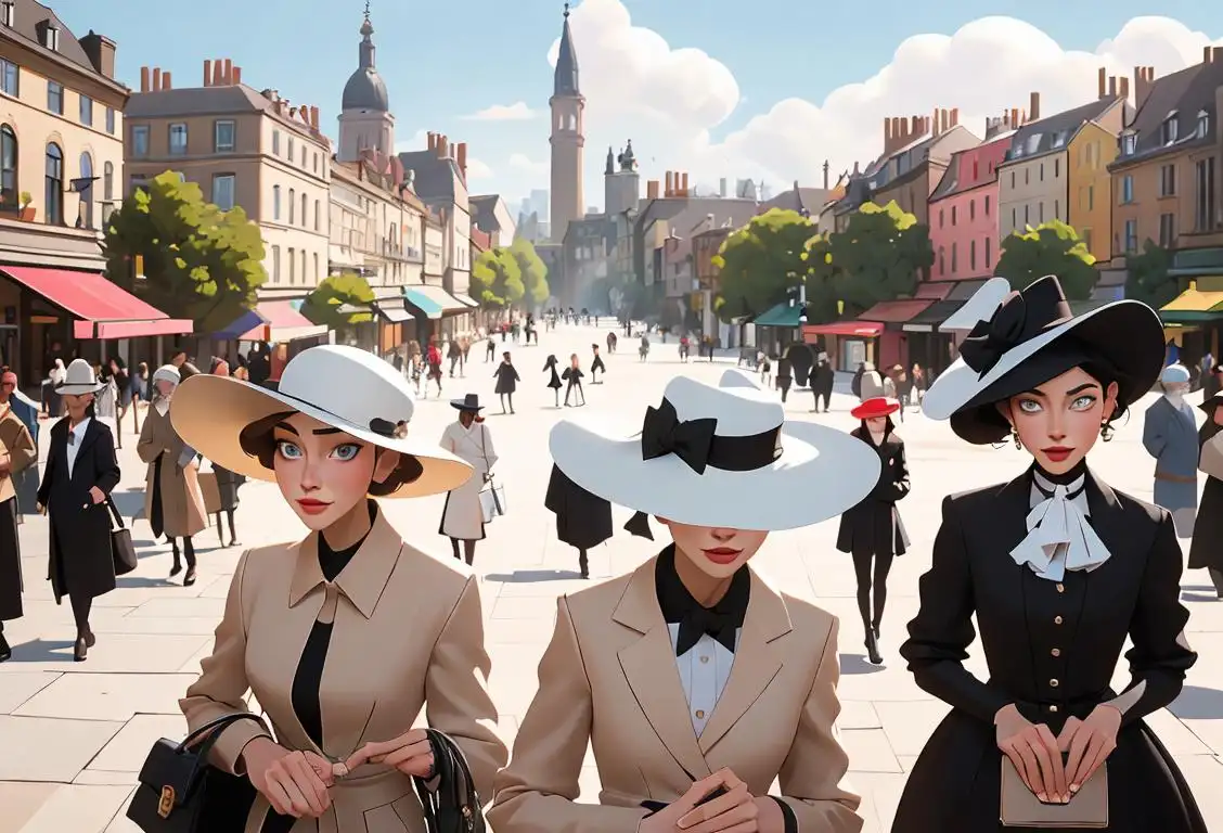 A group of diverse individuals wearing an array of hats, showcasing different styles and fashion trends, with a backdrop of a bustling city scene..