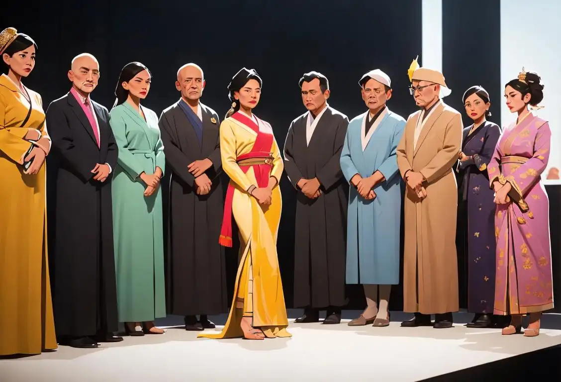 A diverse group of people gathered around a stage, eagerly watching the selection process, dressed in fashionable attire that represents different cultures and styles..